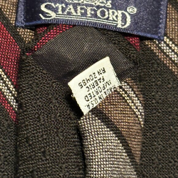 Vintage Stafford Wool Tie - Picture 2 of 4